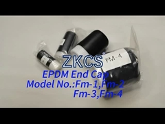 Ozon dan UV Resistance Cold Shrink EPDM End Cap Untuk perlindungan ujung kabel dan pipa
