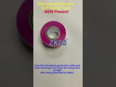 Pita listrik karet silikon tahan panas merah untuk perlindungan isolasi kabel