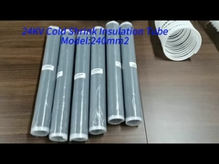 Gabungan penyusutan dingin hitam kelas profesional untuk kabel polimer tegangan menengah tunggal dan 3 inti