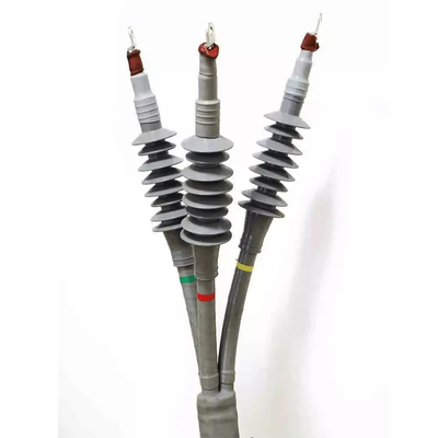Tiga inti Cold shrink dalam ruangan terminal kit mencakup tegangan dari 11KV untuk 24KV