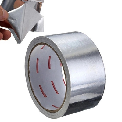 Waterproof Seal Sliver Aluminium Foil Duct Adhesive Tape Seaming Anti Bocor 0.1mm