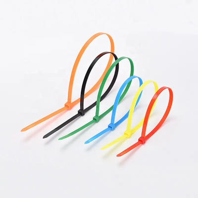 Zip Self Locking Nylon Cable Ties Awet Menggunakan 3.6 X 100mm Hitam Putih Multi Warna