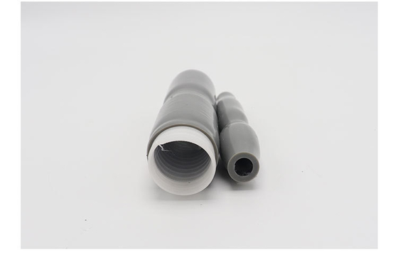 Light Grey Silicone Shrink Tube Isolasi Mekanik Yang Baik Ketebalan 2.0mm