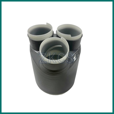 Karet silikon abu-abu gelap 3 Way Cold Shrink Kabel Breakout Boot untuk perlindungan fase kabel individu