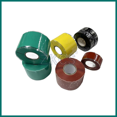 Pita Karet Silikon Self-Fusing Untuk Melindungi Tegangan Tinggi Dari Pelacakan,Grey/Green/Red