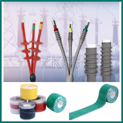 Tape karet silikon fuse sendiri bekerja sebagai perlindungan kabel terminasi tegangan tinggi