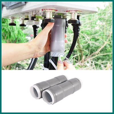 Silikon abu-abu Cold Shrink Tube Dengan Mastic untuk antena feeder perlindungan cuaca