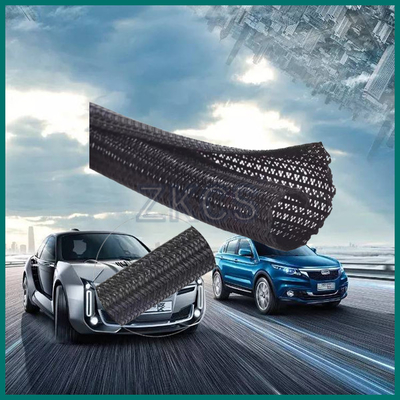 PET Berliku Self Closing Polyester Sleeve Untuk Bungkus Industri Mobil