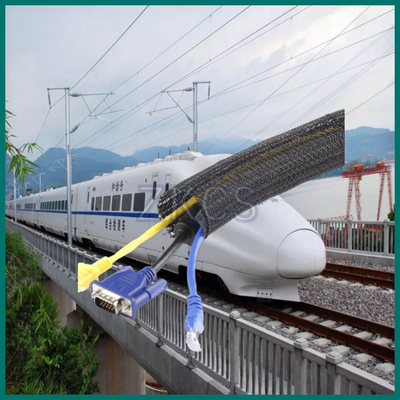 Selongsong Sambungan Fleksibel PET Tahan Api yang Dapat Diperluas untuk Industri Perkeretaapian