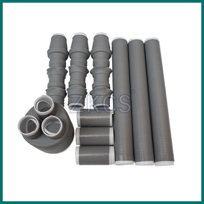 Diperluas 10KV LV Silicon Cold Shrink Cable Accessories Kit Untuk Tempat Yang Mudah Terbakar