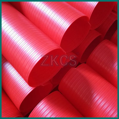Tabung Plastik Bergelombang Industri Telekomunikasi Tabung Plastik Bergaris Standar ROHS 120mm