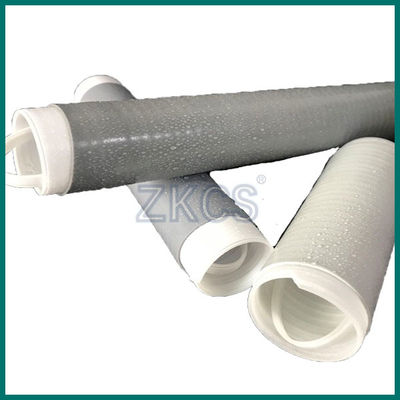 Kualitas yang dapat diandalkan Pabrik Langsung 21KV / M / 9.0Mpa Grey Silicone Cold Shrink Tube