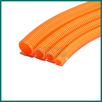 Pipa Bergelombang Plastik PP 125 Celcius Flame Retardant Untuk Perlindungan Kabel / Kawat