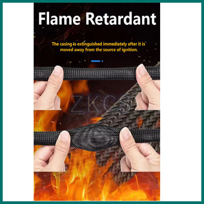 Flame retardant Insulated PET Protection Sleeve Untuk Perlindungan Tabung Industri